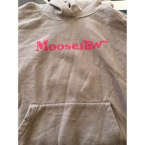 Moosejaw Mountaineering Hoodie Pullover Sweatshirt Tan Size M